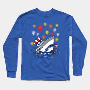 The Patriotic Shark Long Sleeve T-Shirt